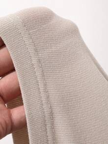 DAZY Women's Solid Color Round Neck Ribbed Casual Versatile Tank Top - Light Grey - View 6