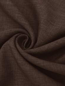 EMERY ROSE 女款純色裹裙，適合度假與休閒穿著 - 棕色 - 查看 8