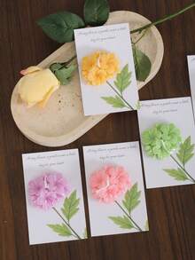 Haus Hana 2 Pieces Per Set. Each Set Includes A Hyacinth-Shaped Fragrance Candle And A Card. Suitable For Home Decoration, Valentine's Day Gifts, Wedding Decorations, And Party Table Decorations. A Gift For Mom. - 2pcs - View 4