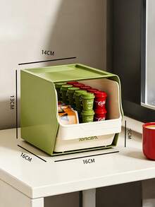 Haus Hana 1pc Wall Mount Tea Bag Storage Organizer, Snack & Instant Coffee Rack, Beverage Sundry Storage Box For Coffee Table Desktop - Multicolor - View 7