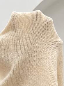SHEIN Maternity V-Neck Contrast Trim Bow Tie Ruffle Hem Casual Long Sleeve Cardigan,Autumn Outfit For Women Winter - Khaki - View 8