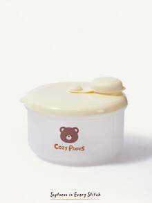 Cozy Pixies 1-Piece Portable Baby Milk Powder Box, Milk Powder Compartment Baby Snack Packing Box, Easy To Store And Light To Carry - Beige - View 5