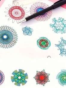 MINKOJA 22件/套 魔幻繪畫工具文具 魔幻尺組 不同種類可繪圖尺 生日禮物、聖誕禮物、獎勵禮物 - 22件套 - 查看 2