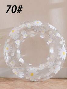1 buah Pelampung Renang Tiup Motif Bunga Daisy Kecil untuk Bermain Air - bunga aster kecil - View 14