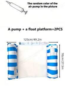 1 pieza/2 piezas Flotador inflable de PVC para adultos, para piscina, playa, portátil, sin necesidad de electricidad, cómodo, duradero, ligero, relajante, de inflado rápido, para adultos - Multicolor - Ver 14