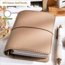 1 buah Sampul Notebook Isi Ulang M5 - Tekstur Kulit PU dengan Tali Portabel, Halaman Kosong yang Dapat Diisi Ulang, Notebook yang Dapat Digunakan Kembali, Cocok untuk Perjalanan, Ideal untuk Pecinta Buku Harian dan Pencatatan Kreatif Harian - Buku catatan kosong - View 19