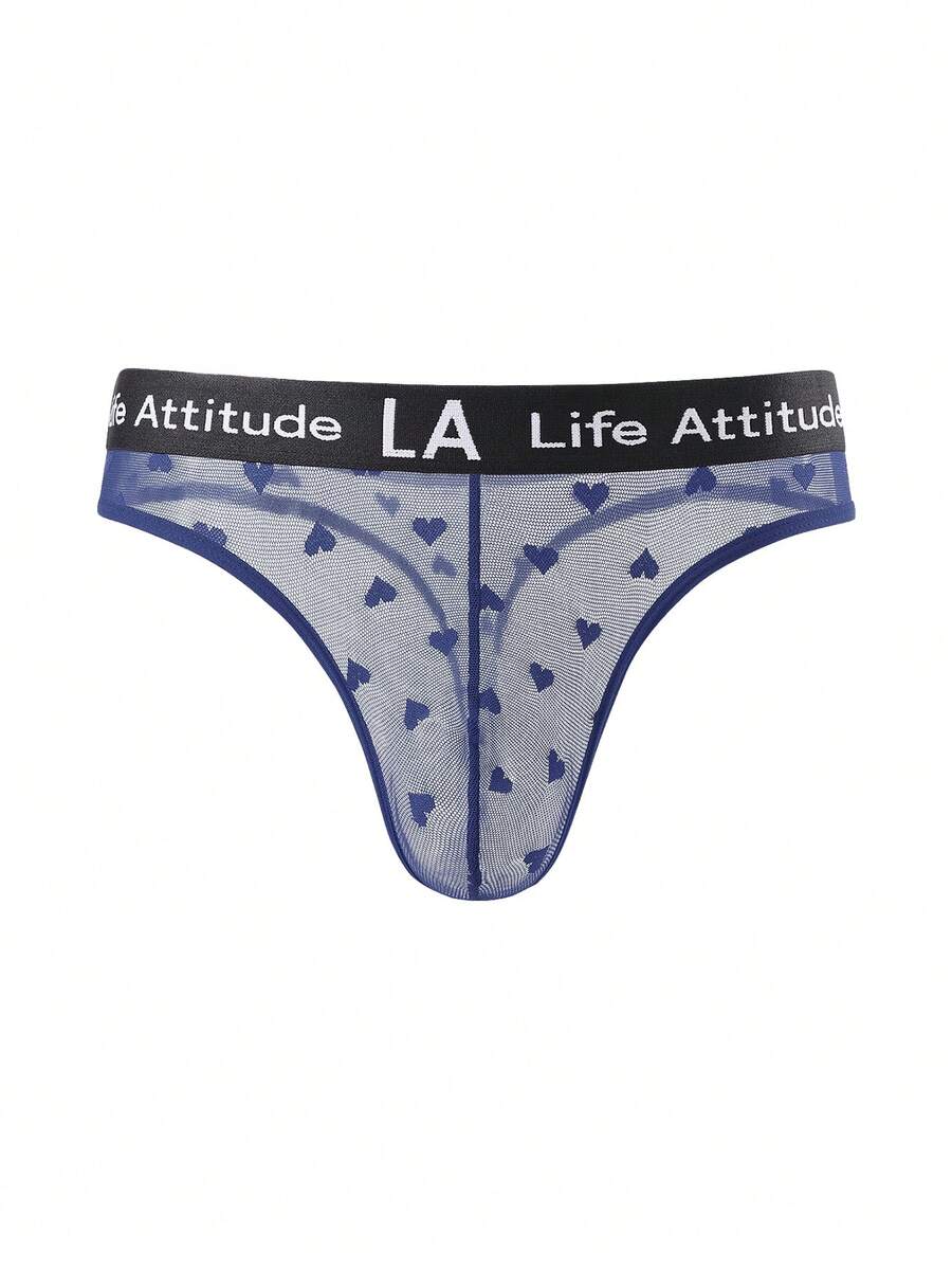 DrisQ DrisQ 1pc Navy Blue Men's Sexy Lace Thong - Navy Blue - View 1