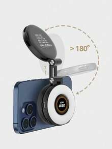 Teckwe Portable Magnetic Selfie Fill Light, Suitable For Phone Cameras And Video Conferences. It Features 3 Lighting Modes, Is Rechargeable And Compact, Compatible With Laptops, Mobile Phones, Tablets, Zoom Meetings, Makeup And Other Scenarios. An Ideal Choice For Selfies And Live Streaming(Equipped With A 400 MAh Battery) Type-C Data Cable Not Included - multicolor - View 10