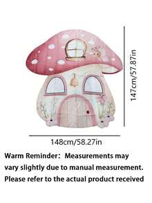 Large Mushroom Shaped Photography Prop, Fairy Theme Birthday Party Decor, Pink Fairy Selfie Frame Backdrop, Forest Garden Photo Background, Fairy Decorations - multicolor - View 7