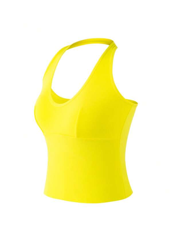 Rest Era 1pc Women's Casual Minimalist Comfortable Halter Neck Base Layer Top