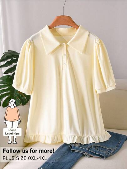 CosyJoli Damen-T-Shirt in Große Größen mit kurzen Ärmeln, Sommerkleidung für Damen, süßes Sommer-Top, lässige Damenkleidung, Mädchenkleidung