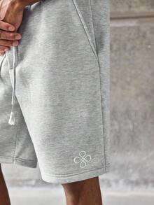 SWAVVY Casual Men's Drawstring Waist Summer Daily Shorts - Grey - View 5