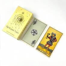 MINKOJA 78張經典塔羅牌附初學者指南，便攜式占卜遊戲，萬聖節與感恩節禮物，紙本指南手冊 - 彩色 - 查看 3