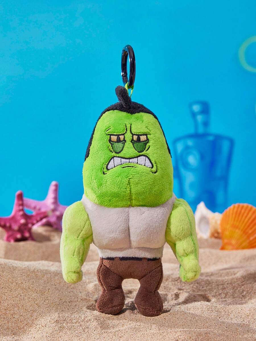 SpongeBob SquarePants | POKOJA LAND 一款联名3D毛绒钥匙扣,造型可爱,经典设计,可挂在包包、钥匙链、书包等处,适合包括青少年和成人在内的所有年龄段的人。 - 綠色 - 查看 1