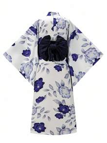 Irokai 时尚印花和服袖浴衣 - 彩色 - 查看 2