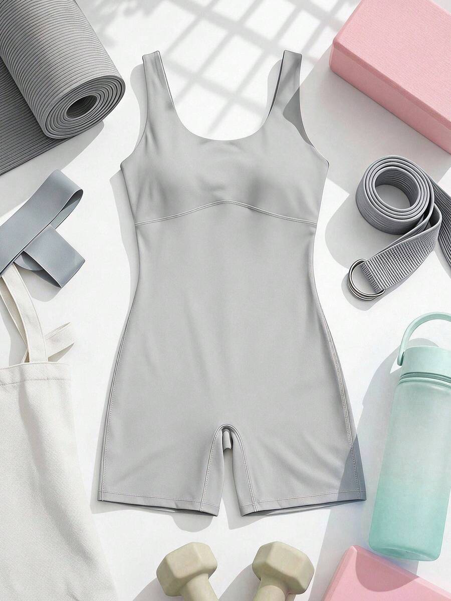 Cheerettes 女款純色休閒日常旅行運動連身褲
