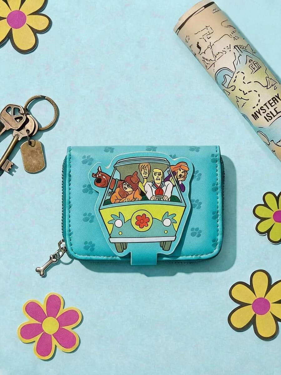 SCOOBY-DOO X POKOJA LAND 綠色時尚便攜零錢包 - 綠色 - 查看 1