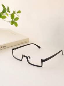 Zazumi 1pc Unique, Lensless Decorative Eyeglass Frames, Openwork Frames, Suitable For Anime, Cosplay, And Photography; Unisex. - Multicolor - View 5
