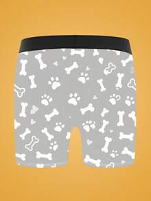 Notgurli Men's Printed Fashionable Boxer Briefs (1pc Set) - Multicolor - View 2