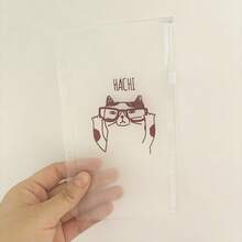 Haus Hana 4 buah Map Binder 6 Ring Ukuran A6 dengan Resleting, Map Binder Seri Kucing Kawaii, Tas File PVC Tahan Air, Untuk Pengorganisasian Keuangan, Amplop Isi Uang Tunai, Kantong Binder, Map, Isi Kertas Lepas, Tas File, Kantong Penyimpanan - Set - View 9