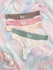 Eraneu Women's Butterfly Pattern Casual Daily Thong - Multicolor - View 1