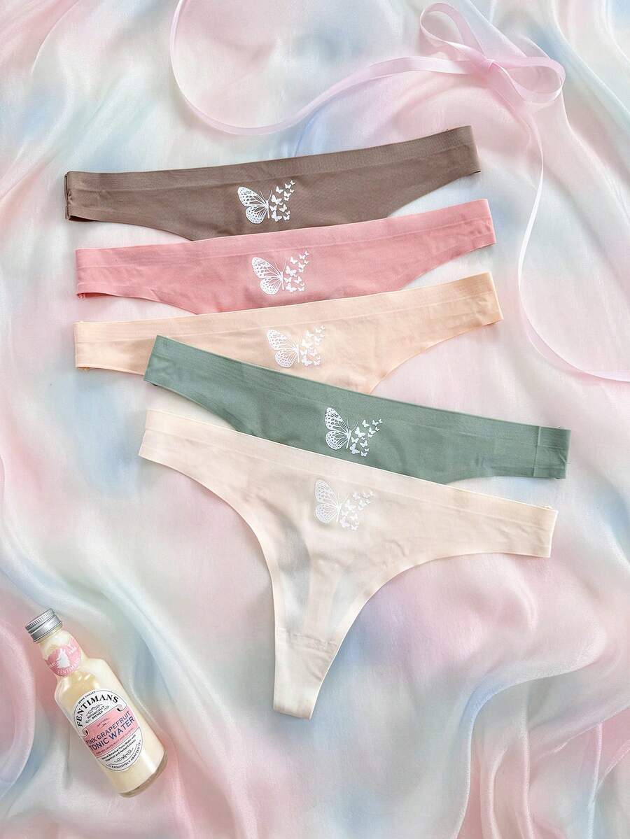 Eraneu Women's Butterfly Pattern Casual Daily Thong - Multicolor - View 1