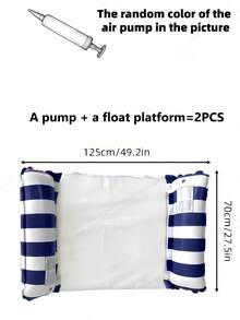 1 pieza/2 piezas Flotador inflable de PVC para adultos, para piscina, playa, portátil, sin necesidad de electricidad, cómodo, duradero, ligero, relajante, de inflado rápido, para adultos - Multicolor - Ver 16