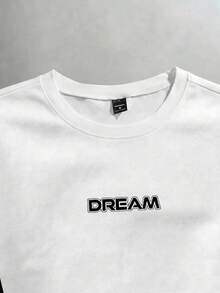 Manfinity Joysei Men's Casual Colorblock Print Short Sleeve T-Shirt, Summer - White - View 3