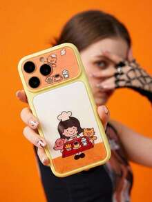 ShellaStory Diseño de Funda Protectora Estampada Elegante, Funda de Teléfono de Moda Compatible con iPhone - Multicolor - Ver 2