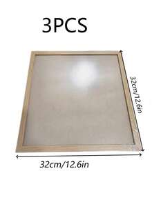 3 Px/Set Of 30x30/25x25/20x 20cm Multi-Color Photo Frame, Exquisite Large Size Photo Frame, Suitable For Wall Decoration - Multicolor - View 9