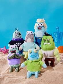 SpongeBob SquarePants | POKOJA LAND ,A Co-Branded 3D Plush Keychain, Cute Standing Shape, Classic Design, Can Be Hung On Bags, Key Chains, Schoolbags, Etc., Suitable For People Of All Ages Including Teenagers And Adults. - Green - View 7