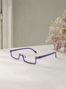 Zazumi 1pc Unique, Lensless Decorative Eyeglass Frames, Openwork Frames, Suitable For Anime, Cosplay, And Photography; Unisex. - Multicolor - View 4