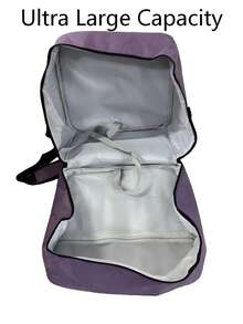 1pc Sewing Machine Carrying Case With Multiple Storage Pockets, Also Applicable For Traveling Outside.Universal Handbag With Shoulder Strap, Compatible With Most Standard Sewing Machines, Brother, Janome, Etc. Crochet Sewing Supplies Storage - Multicolor - View 4