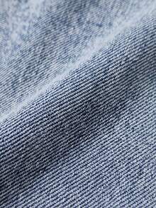 Elladie kids Girls' Denim Jeans All-Season New Style Cute Design Light Blue Denim Color With Pink Bow Embroidery Pattern Loose Straight-Leg Fit Back-To-School - Light Wash - View 7
