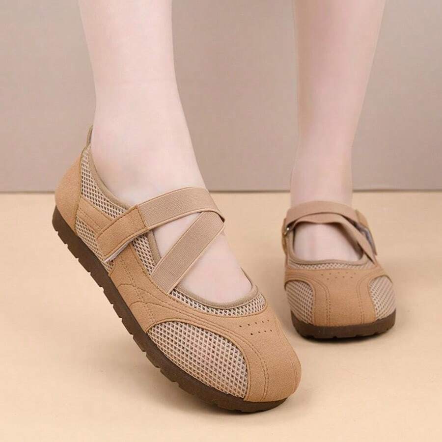 Zapatos Planos De Mujer - Coffee Brown - View 1