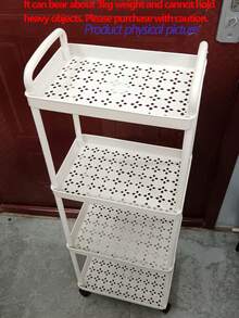 Multi-Functional Storage Cart Rotating Wheels - A Multi-Functional Storage Device Suitable For Kitchens, Living Rooms And Bedrooms - Can Store Stationary,Snacks, Small Items,Etc. - Durable Plastic Structure, Multi-Functional Cart, Vertical Shelves - Multicolor - View 14