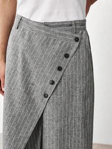 TOKVUE Casual Striped Sport Straight Leg Pants For Men, Loose Fit Solid Color Versatile Long Trousers, Spring/Autumn, Fall - Light Grey - View 6