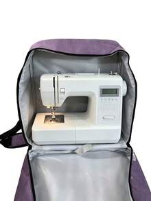 1pc Sewing Machine Carrying Case With Multiple Storage Pockets, Also Applicable For Traveling Outside.Universal Handbag With Shoulder Strap, Compatible With Most Standard Sewing Machines, Brother, Janome, Etc. Crochet Sewing Supplies Storage - Multicolor - View 5