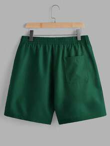 Daypath Plus Size Men's White Fitted Raglan T-Shirt And Green Shorts 2 Pieces Set - Multicolor - View 6