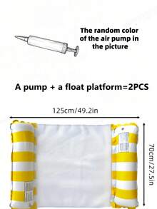 1 pieza/2 piezas Flotador inflable de PVC para adultos, para piscina, playa, portátil, sin necesidad de electricidad, cómodo, duradero, ligero, relajante, de inflado rápido, para adultos - Multicolor - Ver 22