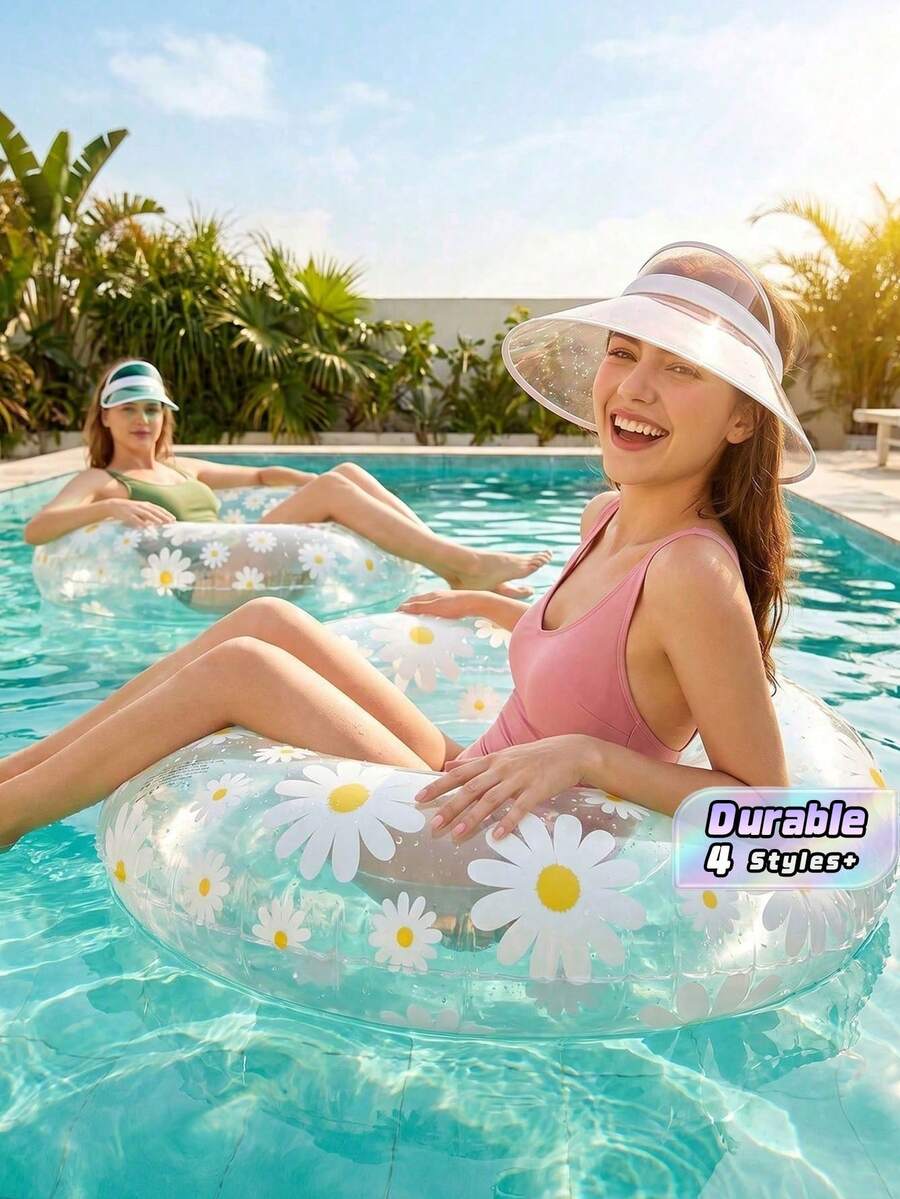 1 buah Pelampung Renang Tiup Motif Bunga Daisy Kecil untuk Bermain Air - bunga aster kecil - View 1