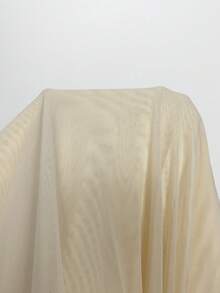 SHEIN BAE Body de mujer talla grande con hombro asimétrico y cuello con volantes para primavera y verano - Albaricoque - Ver 7