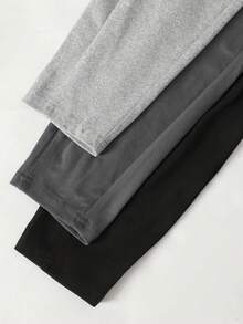 SHEIN 驚喜盒 [隨機 6 件物品，發送 3 件]青少年女孩針織純色高腰運動瑜伽單車短褲、手機包，3 件套 - 彩色 - 查看 5