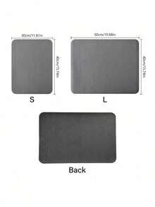 SHEIN Dish Drying Mat For Kitchen Counter, Heat Resistant Drainer Mats With Non-Slip Rubber Backed, Hide Stain Kitchen Super Absorbent Draining Mat, Easy To Clean Dish Rack Pad, Dark Grey - Dark Grey - View 9