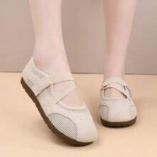 Zapatos Planos De Mujer - Beige - View 1