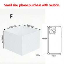 Caja de exhibición elevadora de acrílico blanco, caja de almacenamiento de cosméticos, adecuada para stands de exhibición de bodas y fiestas. - Blanco - Ver 9