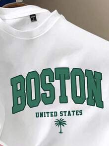 Daypath Plus Size Men's White Fitted Raglan T-Shirt And Green Shorts 2 Pieces Set - Multicolor - View 3