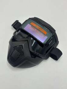 1Pc Auto Darkening Full Face Welding Helmet, Split Type Auto Shade Welding Goggles, Lightweight Heat Insulated Anti-Glare Anti-Scald Protective Mask For Industrial, Auto Repair & Welding Safety Work - Black - View 9