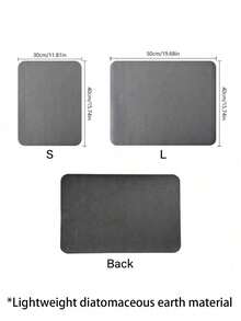 SHEIN Dish Drying Mat For Kitchen Counter, Heat Resistant Drainer Mats With Non-Slip Rubber Backed, Hide Stain Kitchen Super Absorbent Draining Mat, Easy To Clean Dish Rack Pad, Dark Grey - Dark Grey - View 7