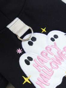 PETSIN 1pc Universal Halloween Hoodie For Cats And Dogs, Embroidered Spider Ghost Casual And Comfortable Clothing, Suitable For Daily Outdoor Walks, Halloween Candy Hunts, And Holiday Atmosphere Pet Photos - Multicolor - View 13